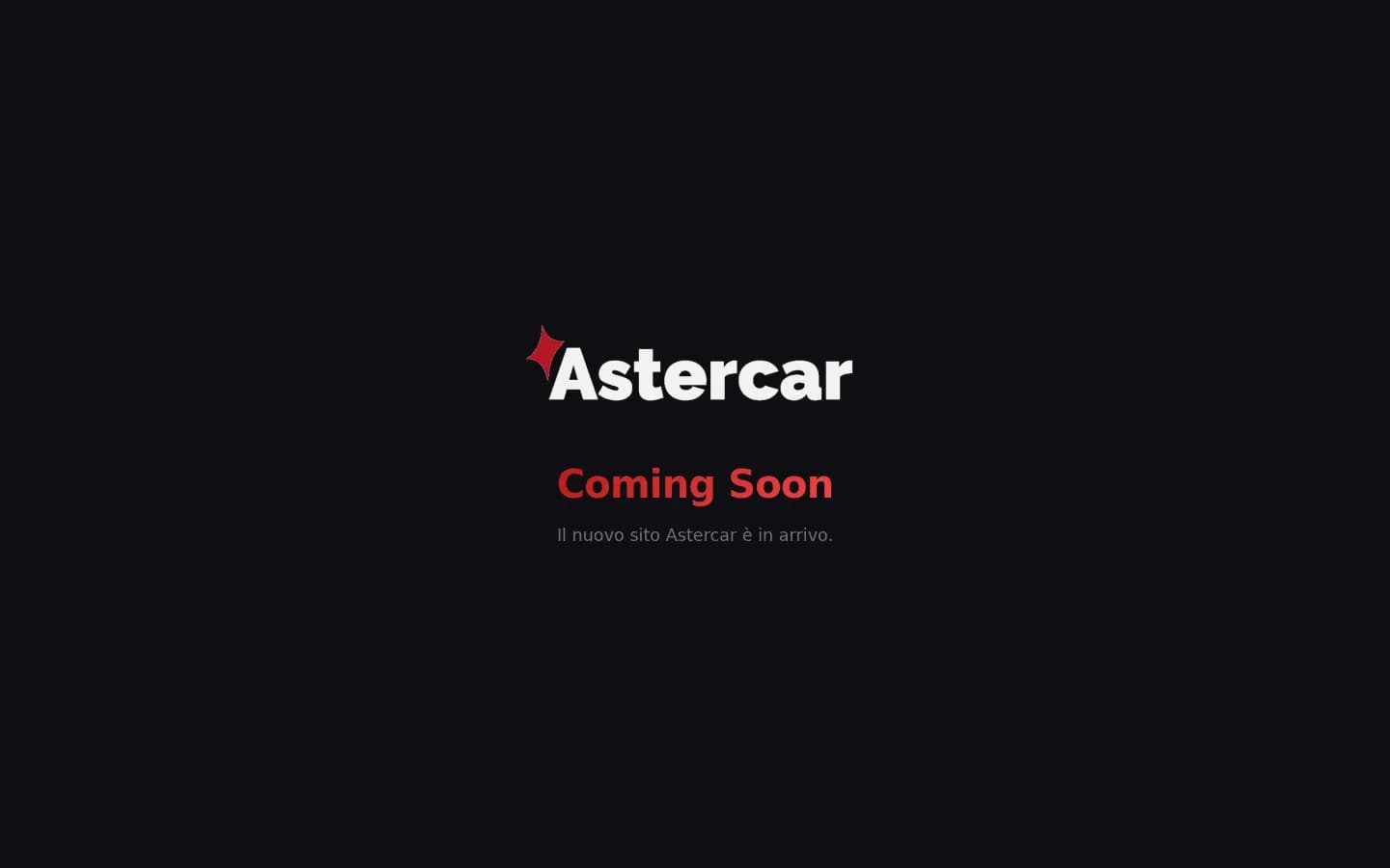 Screenshot del sito Astercar S.r.l.