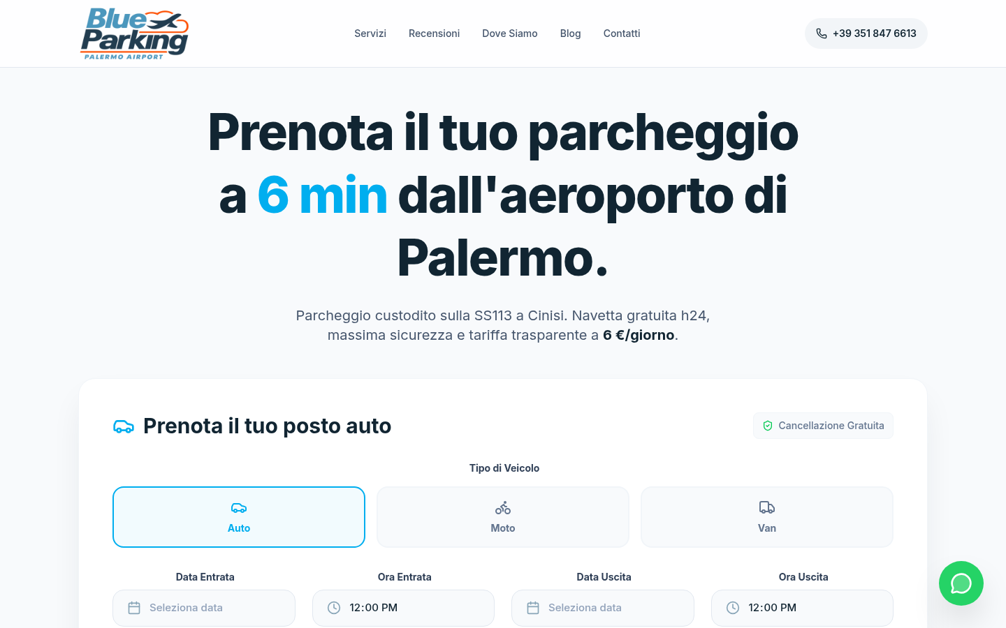 Screenshot Blue Parking Cinisi